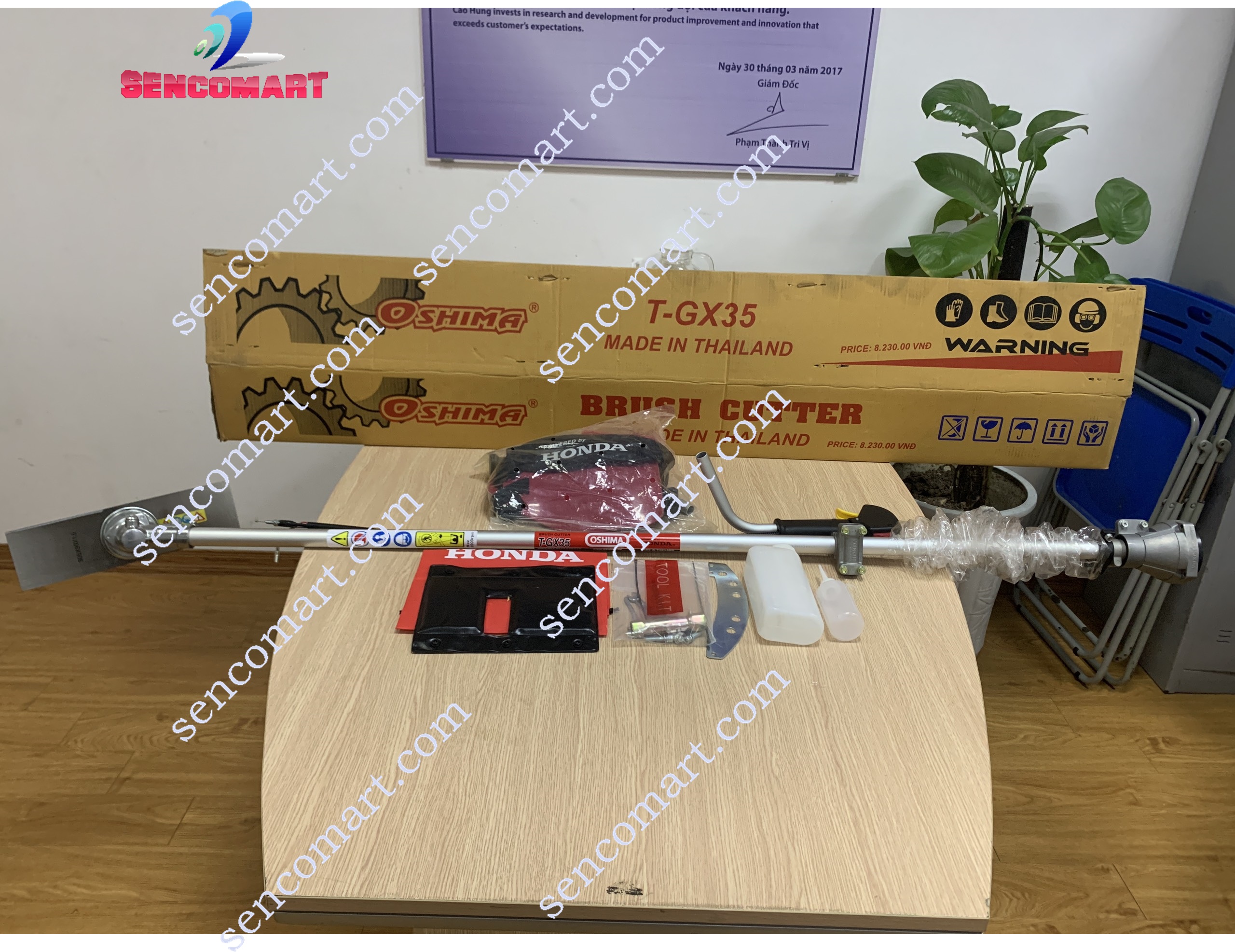 Máy cắt cỏ OSHIMA T GX35 Made in Thailand- Máy cắt cỏ Honda 4 thì OSHIMA T GX 35