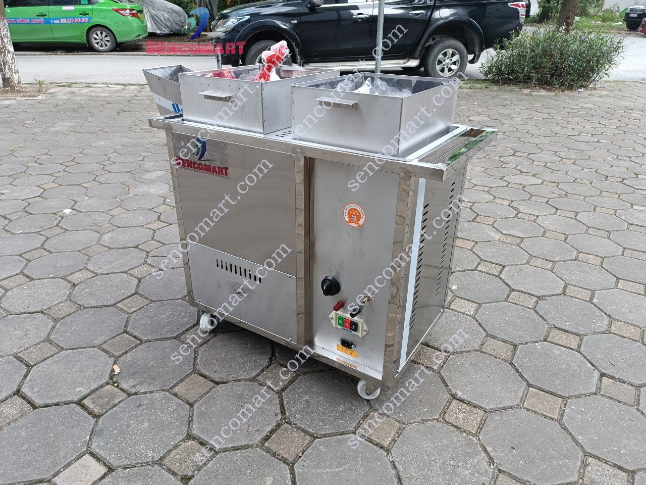 Máy rang hạt dẻ chạy gas 15kg/h RH-15-Gas