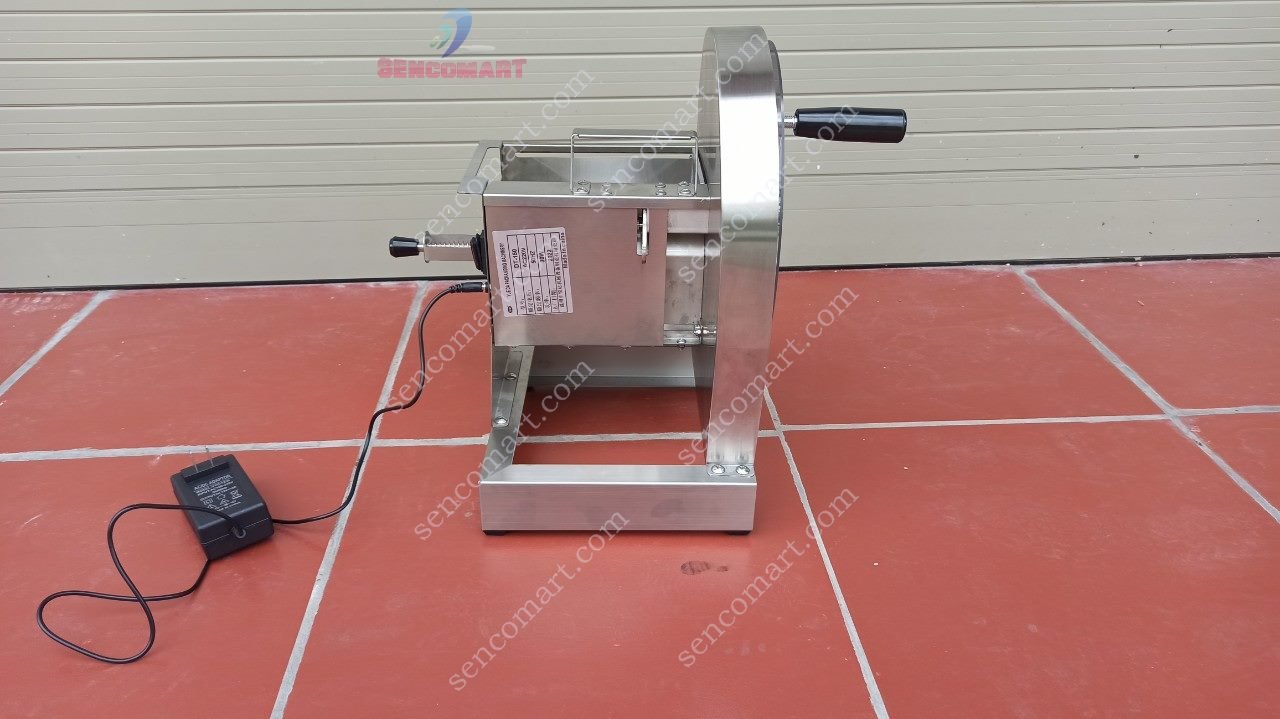 Máy Thái Lát Củ Quả Chạy Điện Kết Hợp Quay Tay 2CN-TL ( Cam, Chanh, Hoa Chuối...)