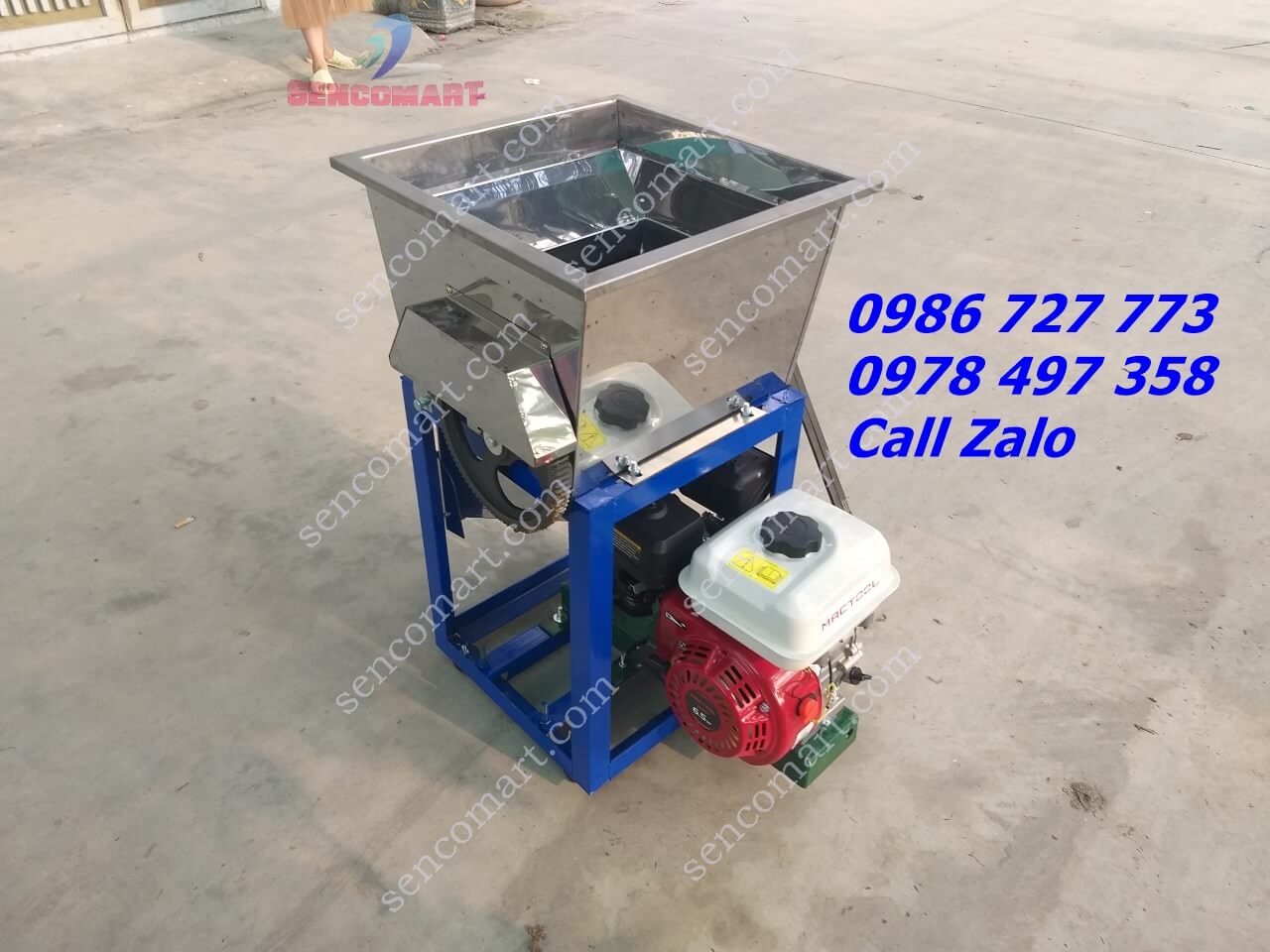 Máy Cắt Cá Mồi Chạy Xăng 25 Lưỡi Cắt Hợp Kim Thép