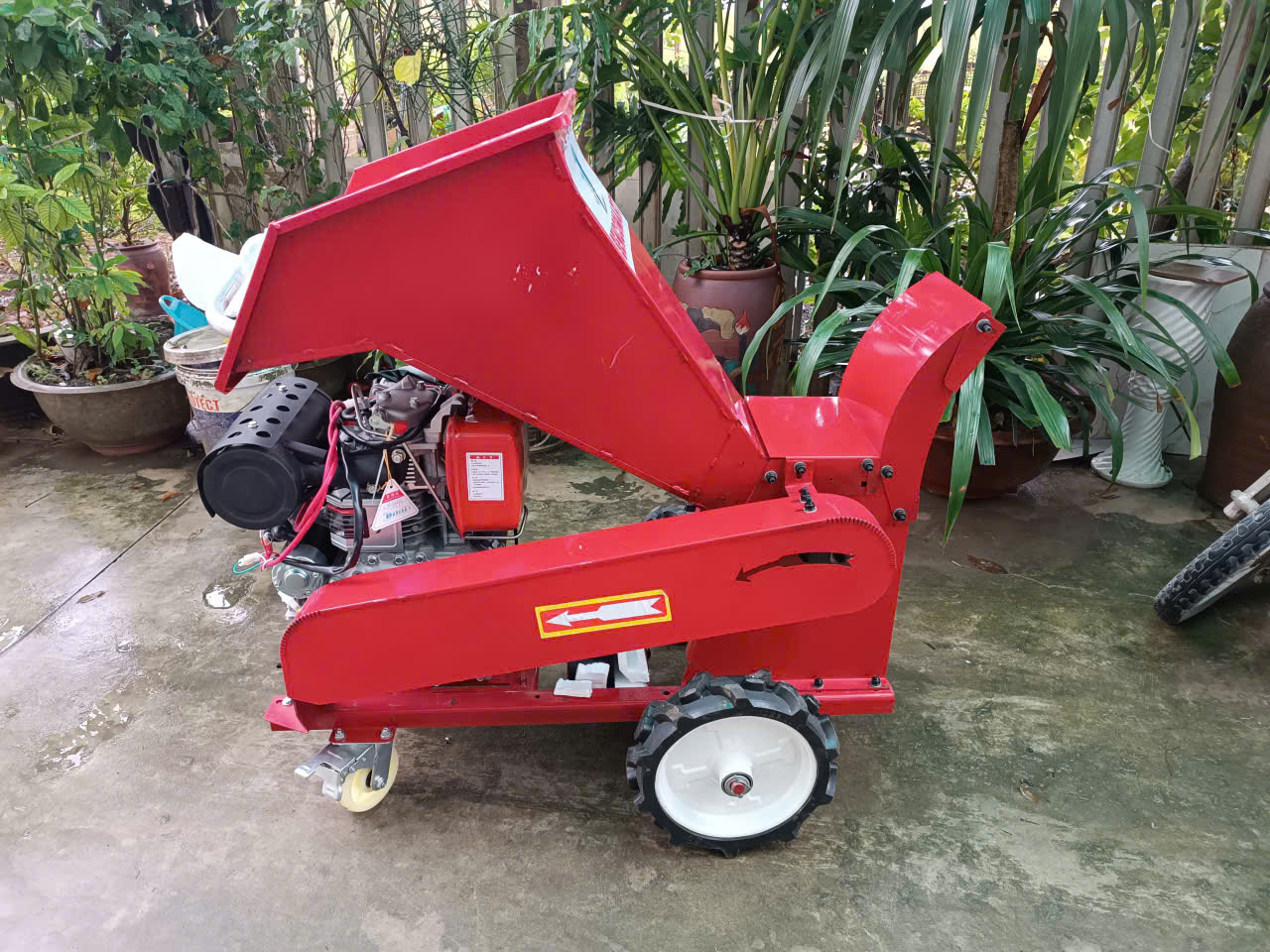 Máy Băm Cành Cây Chạy Xăng, Dầu Lớn 13HP 15HP