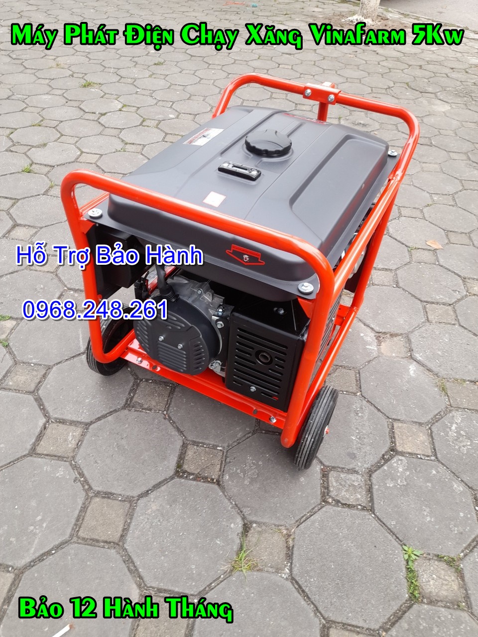 Máy Phát Điện Chạy Xăng 5Kw Vinafarm 7500