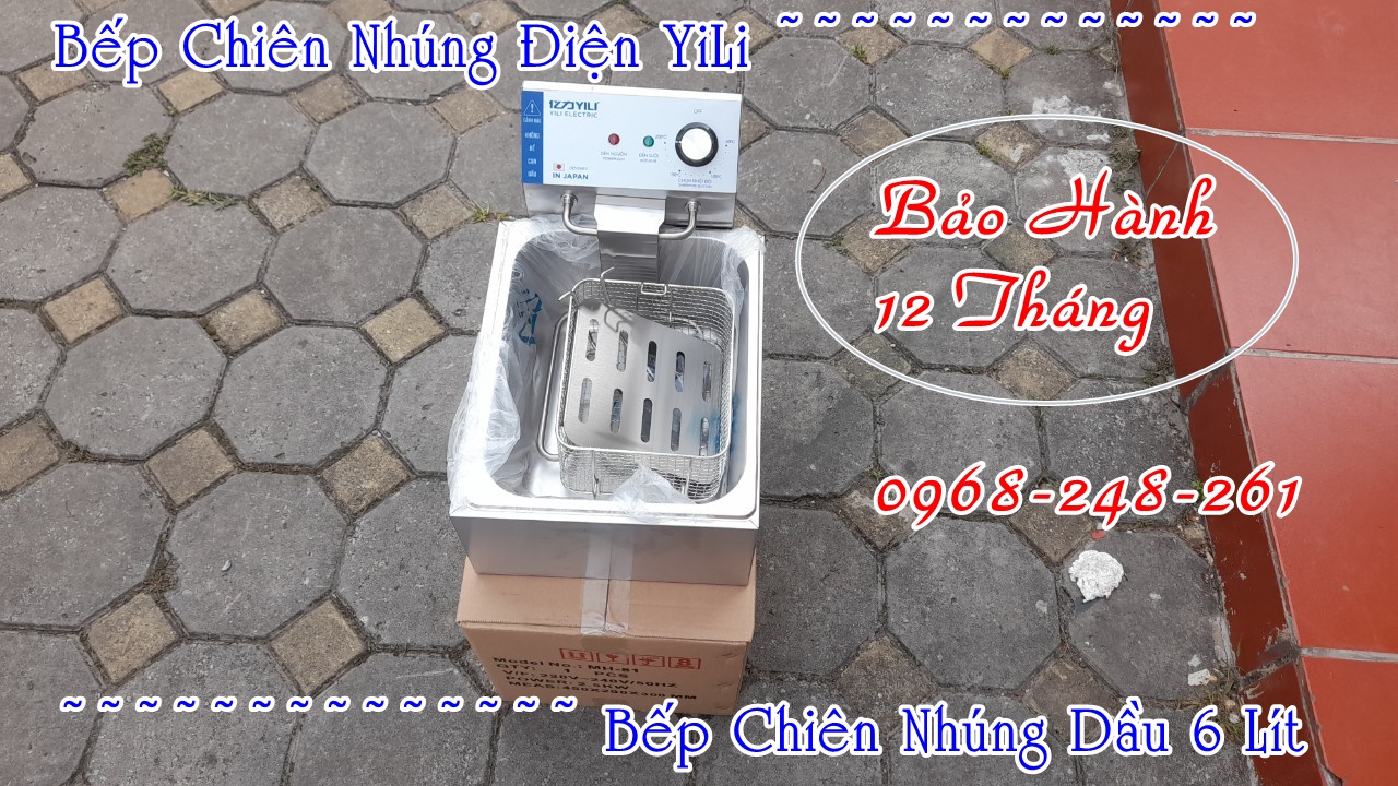 Bếp chiên nhúng điện 6 lít , chiên đa năng cho nhà hàng