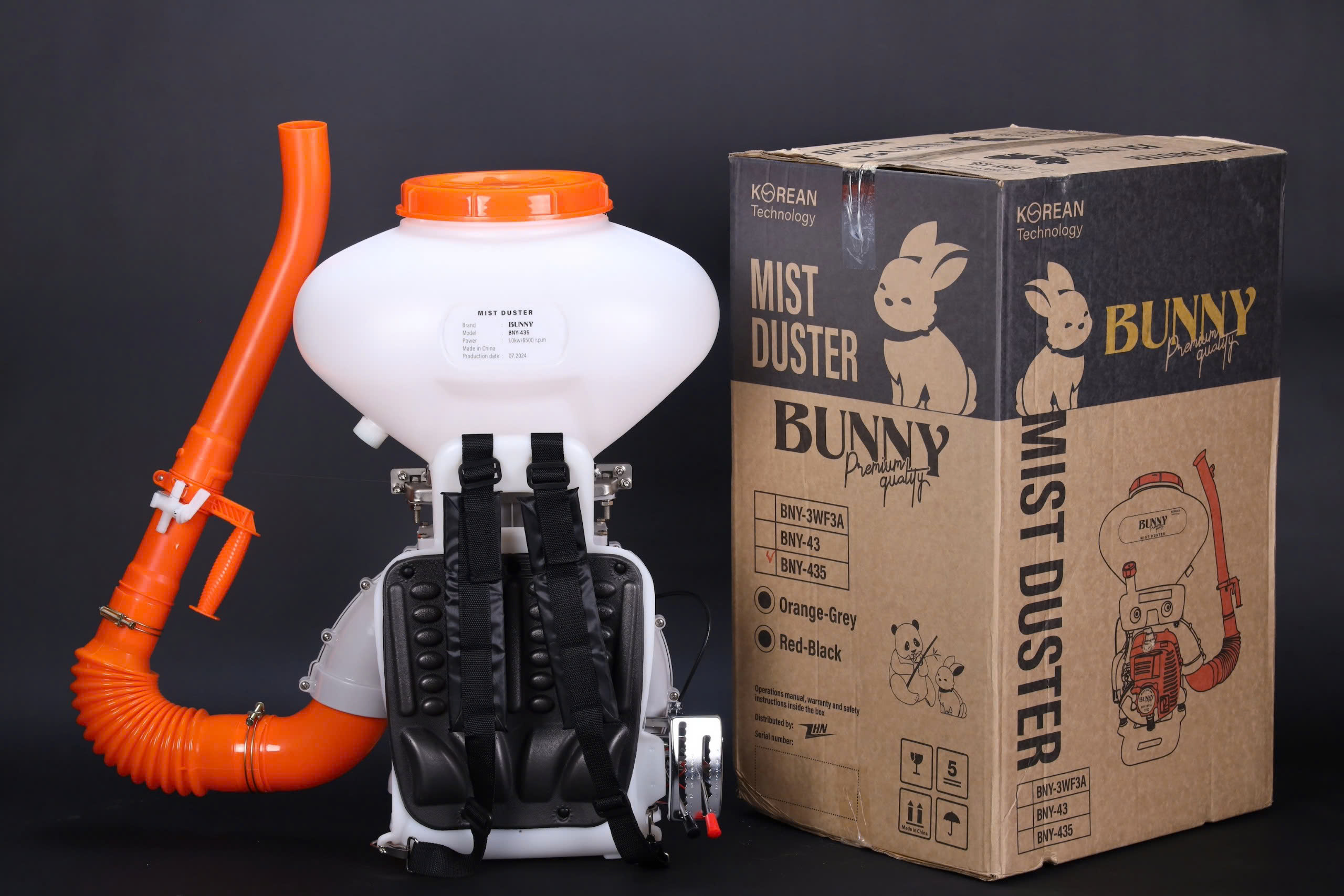 Máy Xạ Lúa, Xạ Phân, Phun Vôi 4 Thì BUNNY 435 Hàn Quốc