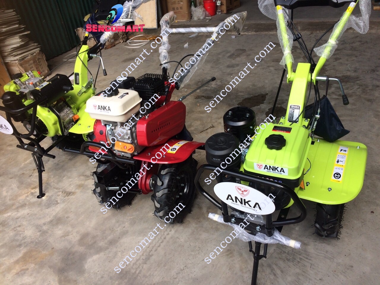 Máy Xới Đất, Tạo Rãnh Lên Luống Chạy Xăng Anka 170F Chính Hãng Đức