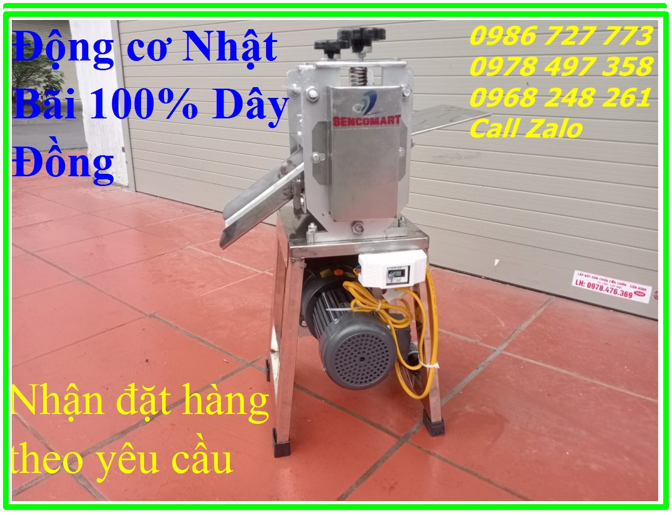 Máy Lạng Bì Heo, Da Heo Quay Điện ( Động Cơ Nhật Bãi)