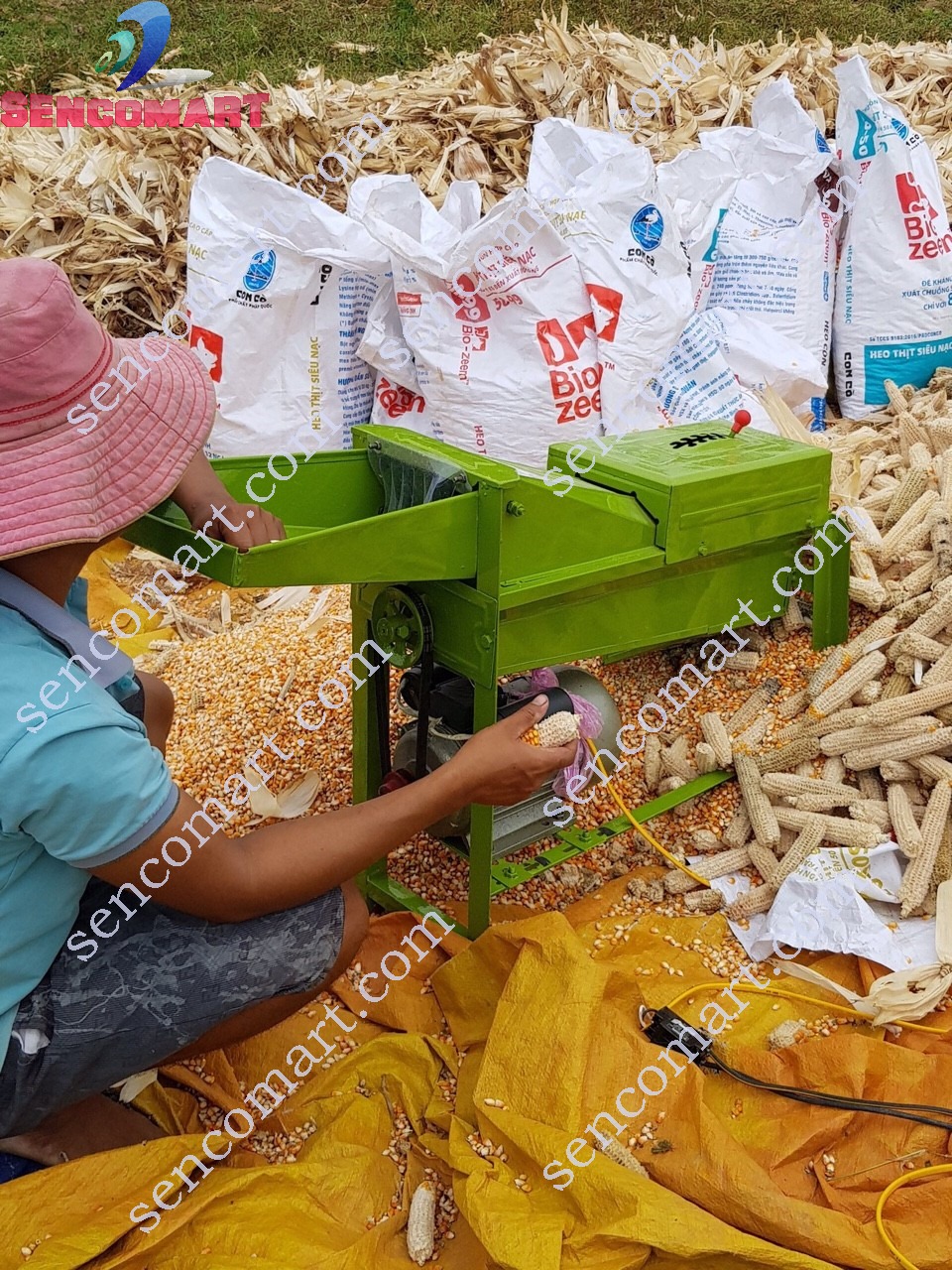 Khung máy tách hạt ngô, hạt bắp siêu sạch