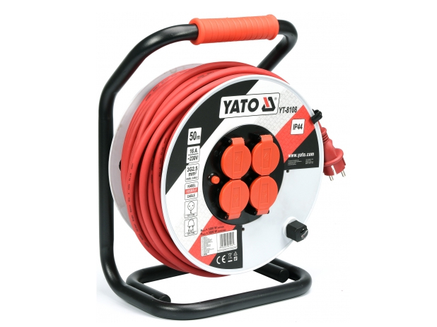 Ổ cắm quay tay kiểu Rulo 50m Yato YT-8108