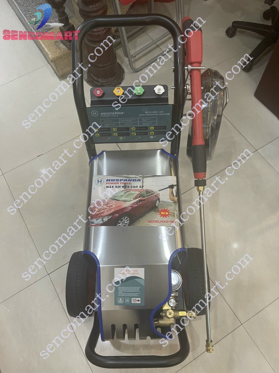 Máy Rửa Xe Áp Lực Cao Huspanda HXD 180 4KW