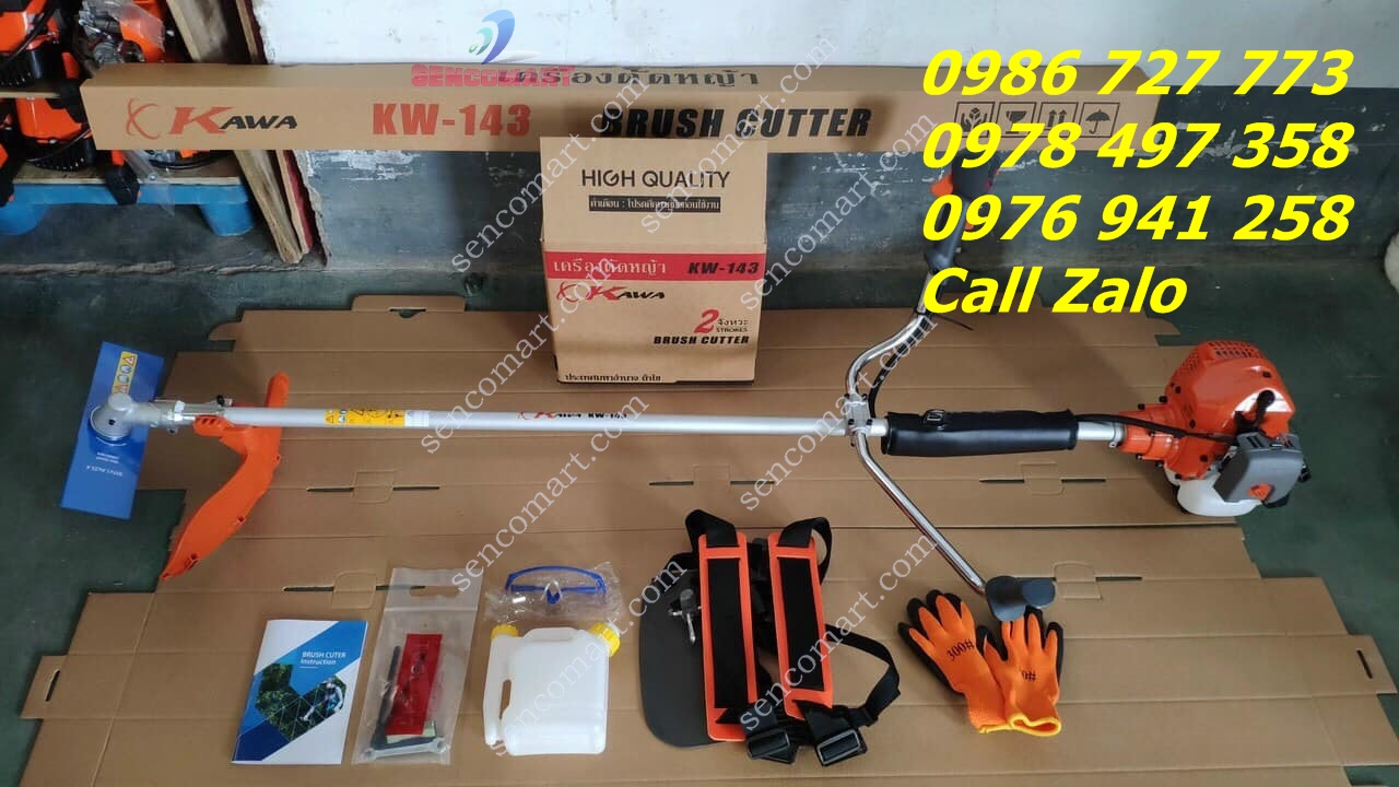 MÁY CẮT CỎ 2 THÌ KAWA 143 NÒNG 40 Chế walbro, bugi ngk xịn