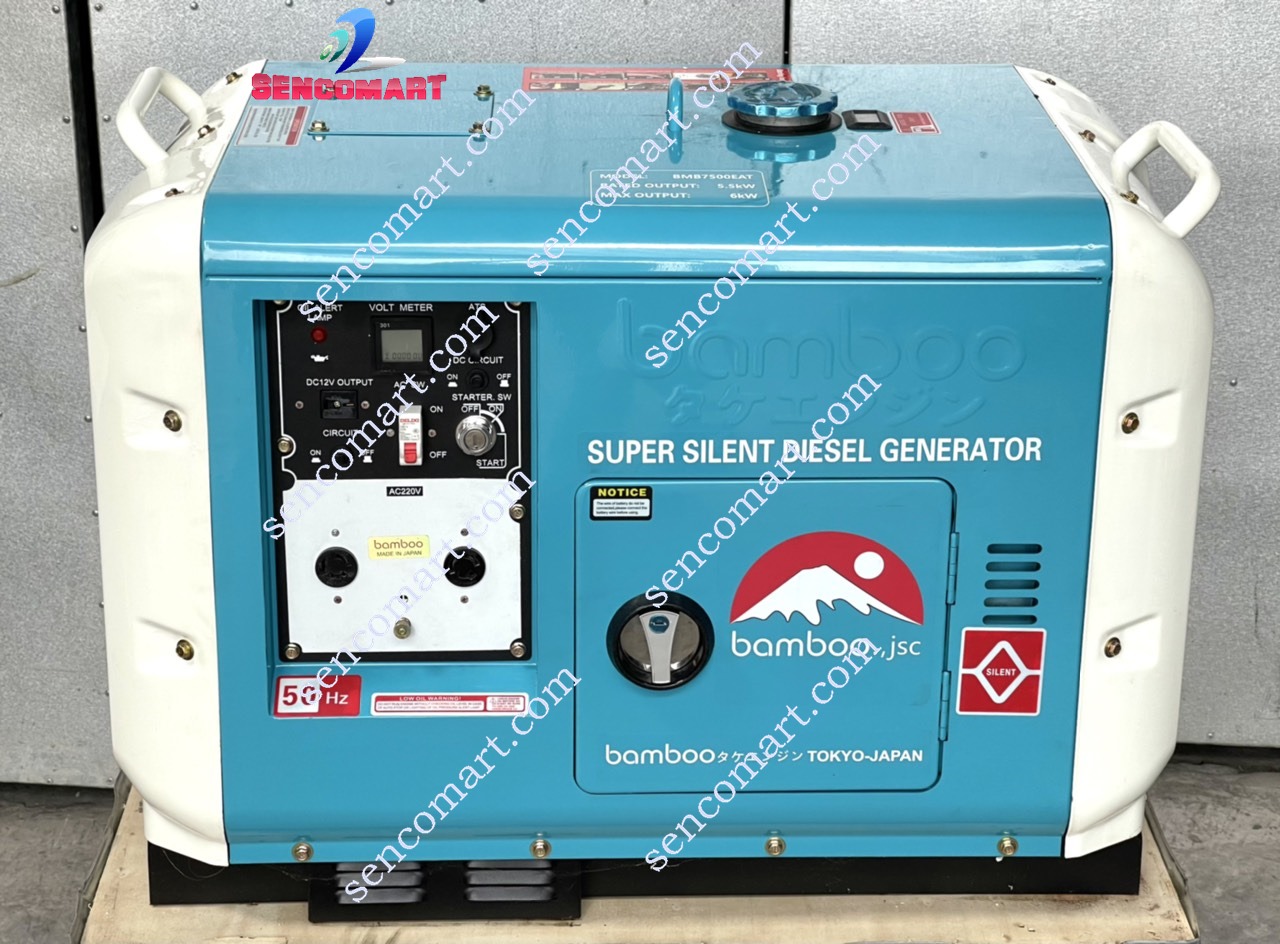 Máy phát điện chạy dầu Bamboo BmB 8500DET công suất 8kw