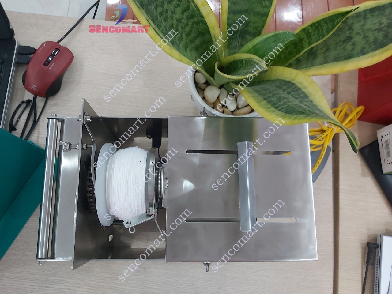 Máy buộc xúc xích chạy điện INOX siêu nhanh sạch sẽ