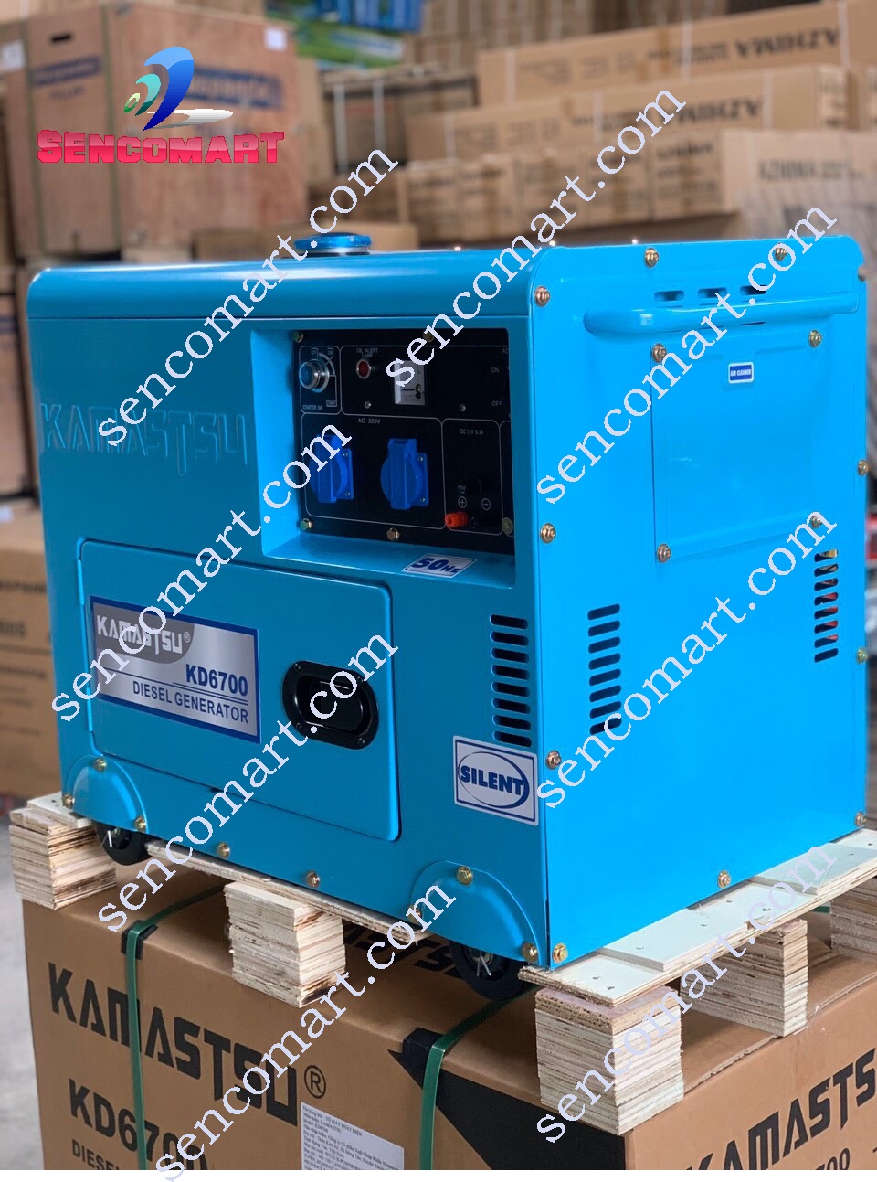Máy phát điện chạy dầu 5.5kw Kamastsu KD 6700