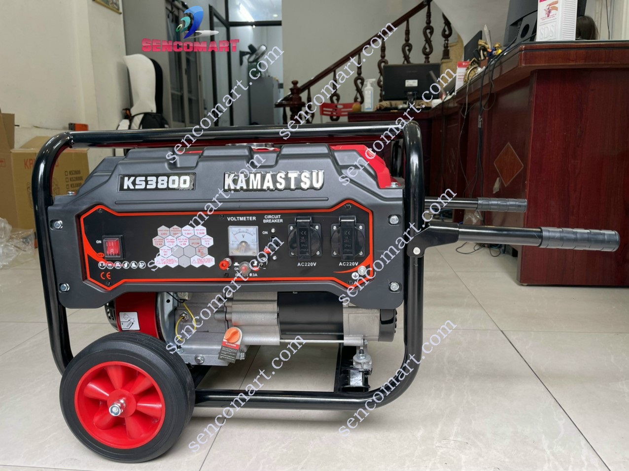 Máy Phát Điện Kamastsu KS3800 công suất 3kw giật nổ