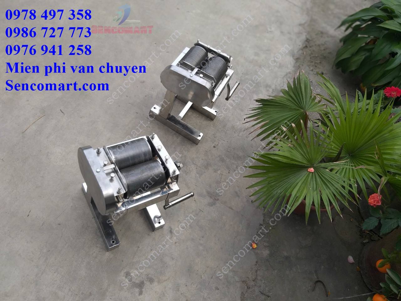 Máy cắt da bì quay tay lô inox 304