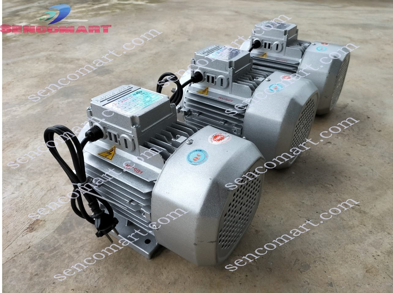 Động cơ mô tơ điện 1 pha 1,5kw tua nhanh 2900v/p dùng điện 220v dây đồng 100%