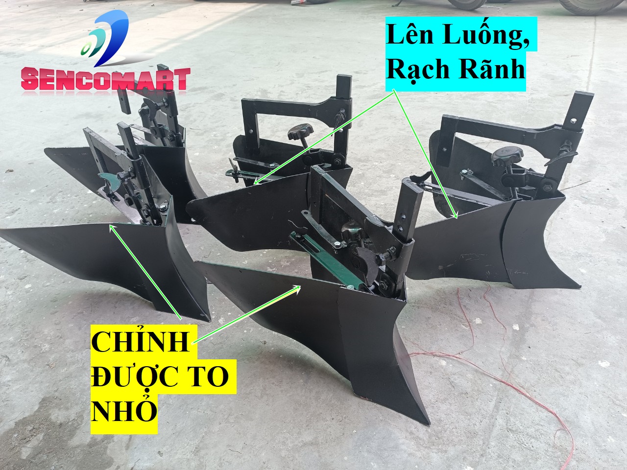 Rạch Rãnh, Tạt Đất, Xẻ Rãnh Cánh Bướm Lắp Máy Xới Đa Năng