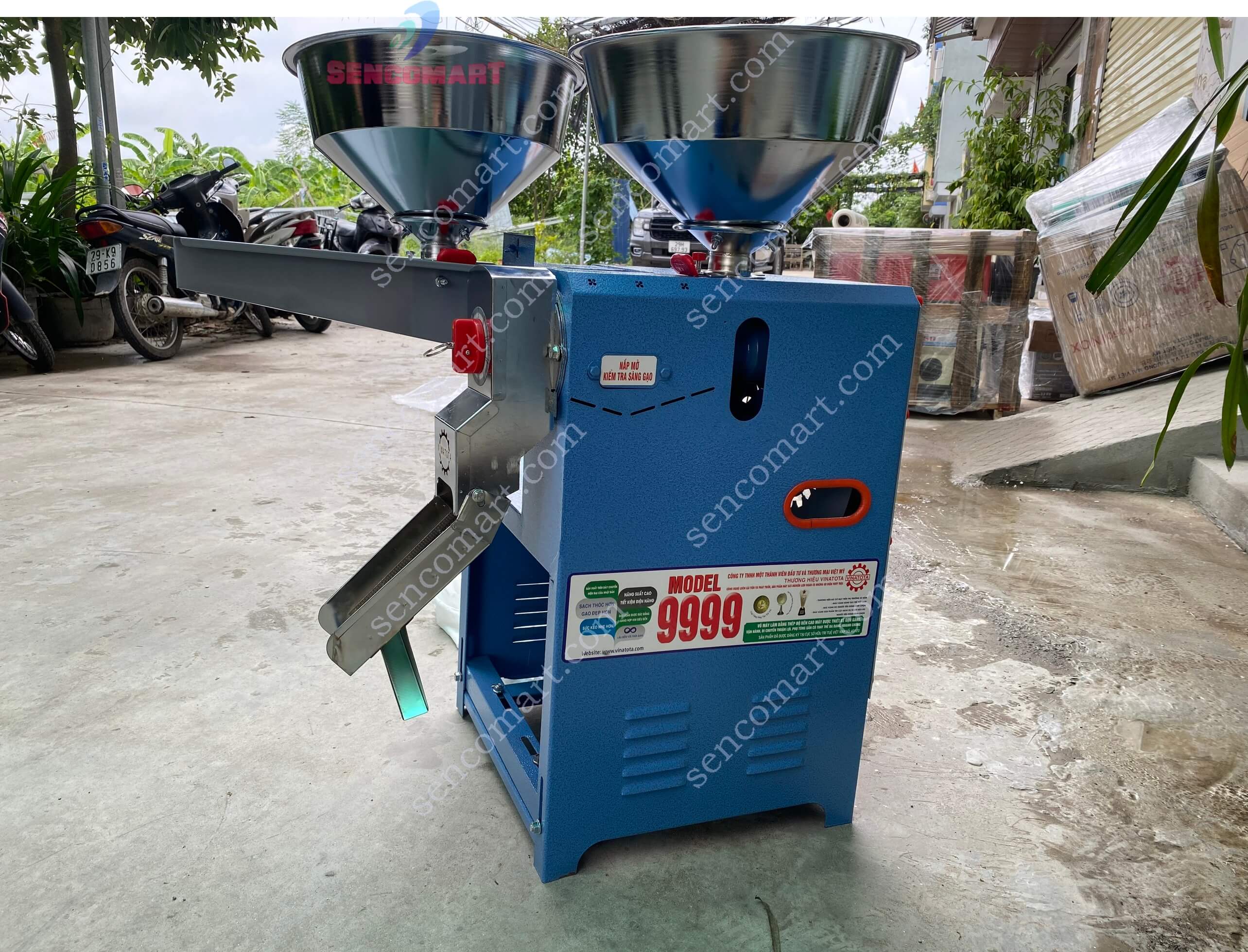 Máy xát gạo inox Vinatota 9999 theo công nghệ ITC công nghiệp