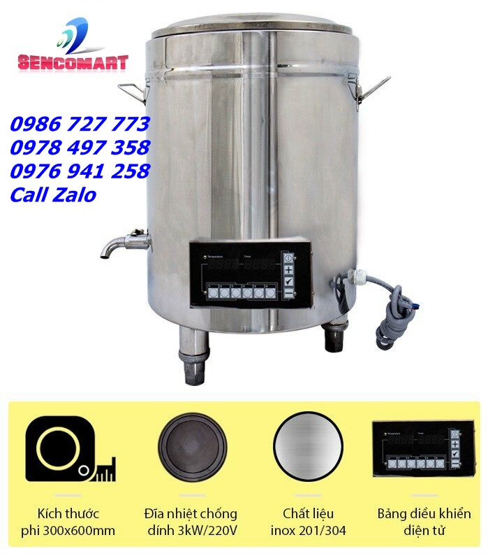 Nồi Nấu Súp, Nấu Cháo 50 lít Hàng Chất Lượng Cao