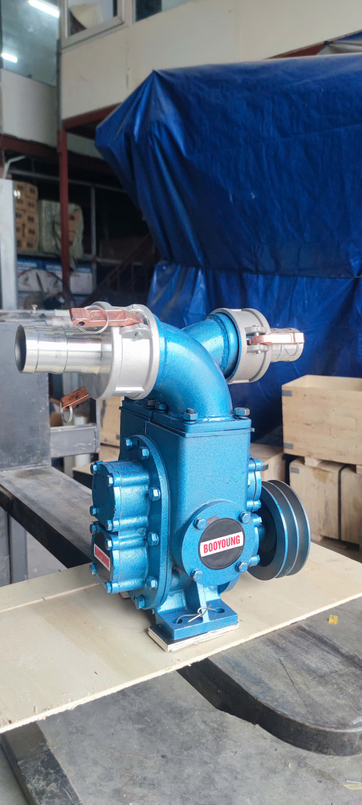 ĐẦU BƠM CHẤT THẢI CỬA NGANG TRÒN CÁNH THÉP