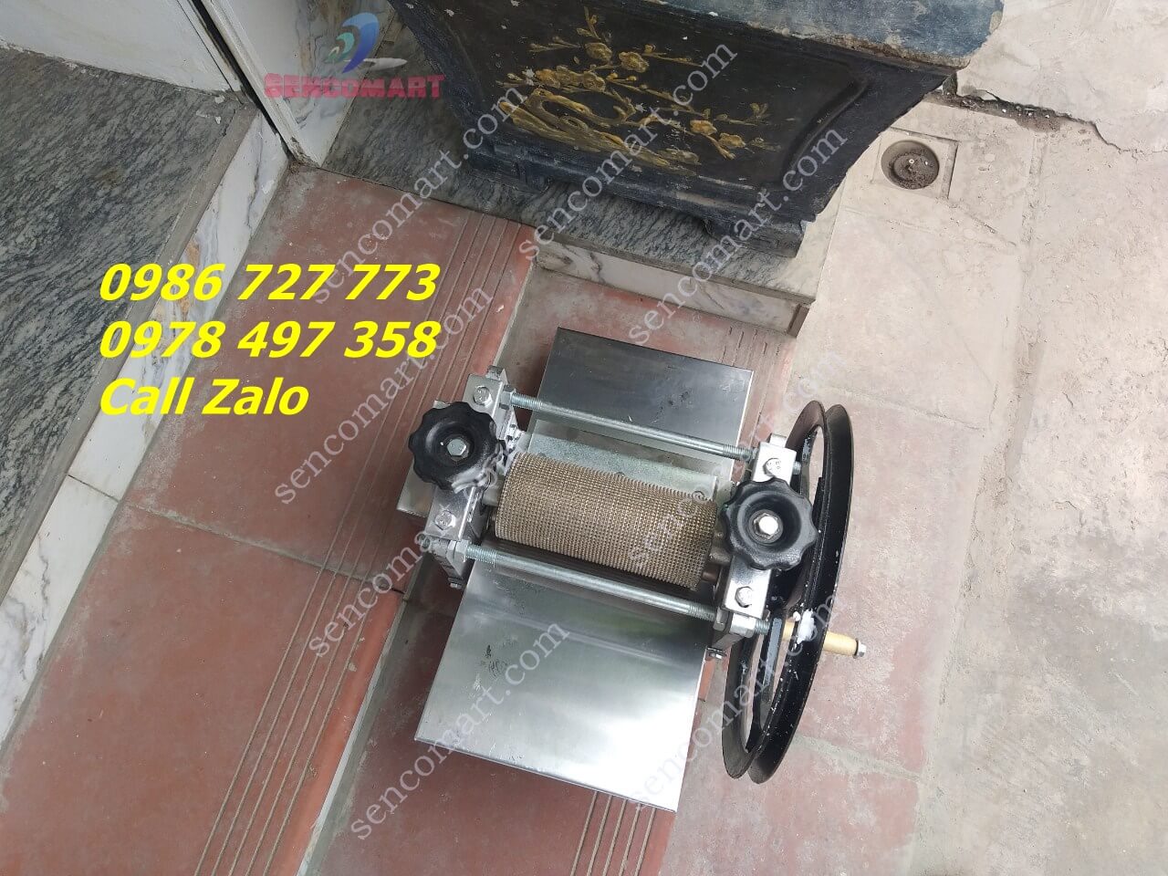 Máy lạng da heo, bì heo quay tay Sencomart