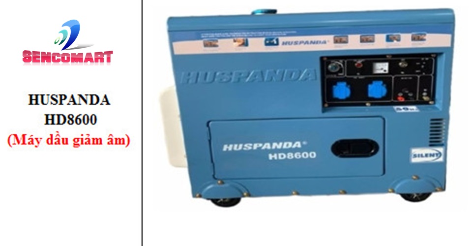 Máy phát điện Huspanda HD8600 chạy dầu 7kw