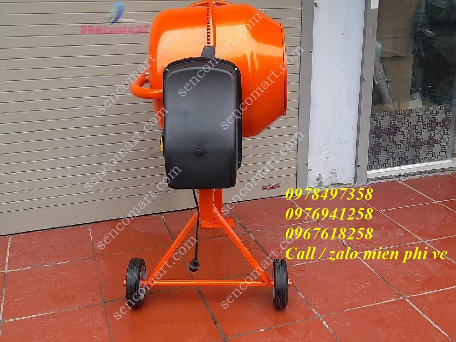Máy trộn bê tông, trộn vữa xây dựng. Máy đảo đất và phân bón trồng cây 130L