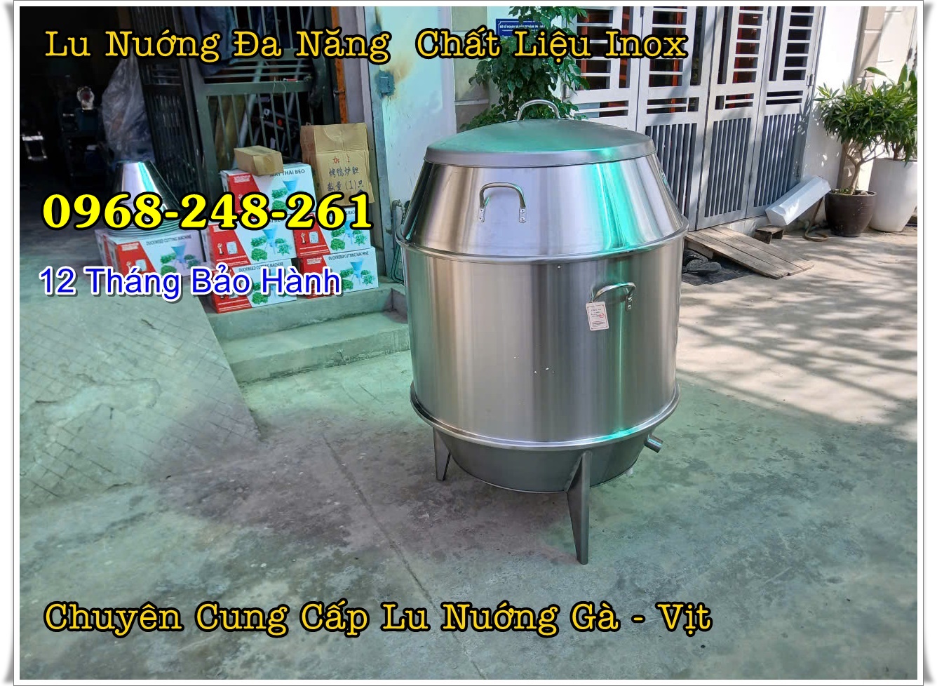 Lu Nướng vịt thơm ngon 100% inox phi 90 loại dày 3 lớp
