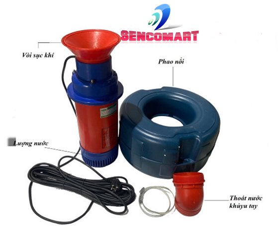 Bơm sục khí phun mưa senco PM1.5KW