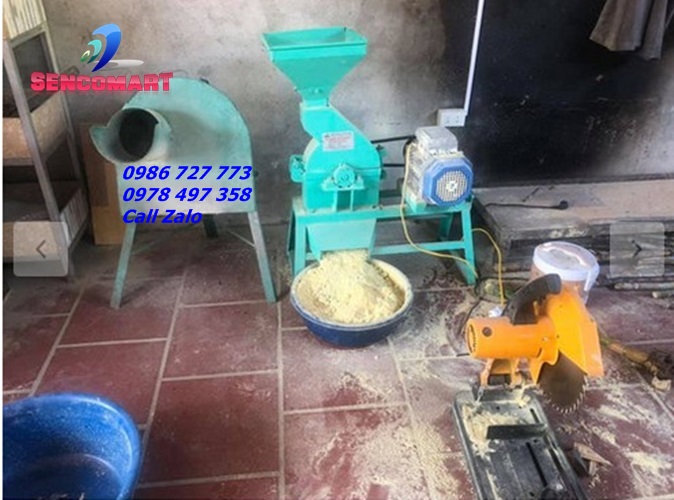 Máy nghiền ngô khoai sắn dạng búa cho gia súc SC10