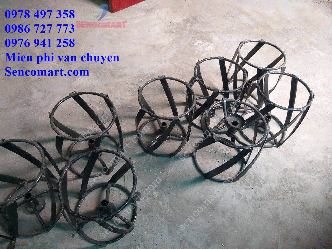 Bánh lồng lắp cho máy xới đất sản xuất tại Sencomart