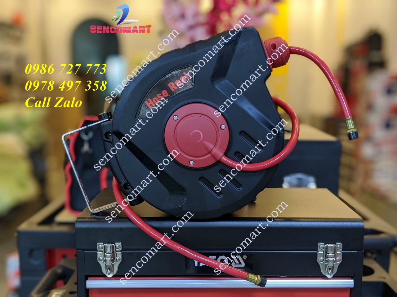 Cuộn dây hơi tự rút Hose Reel 10m Nhập Khẩu