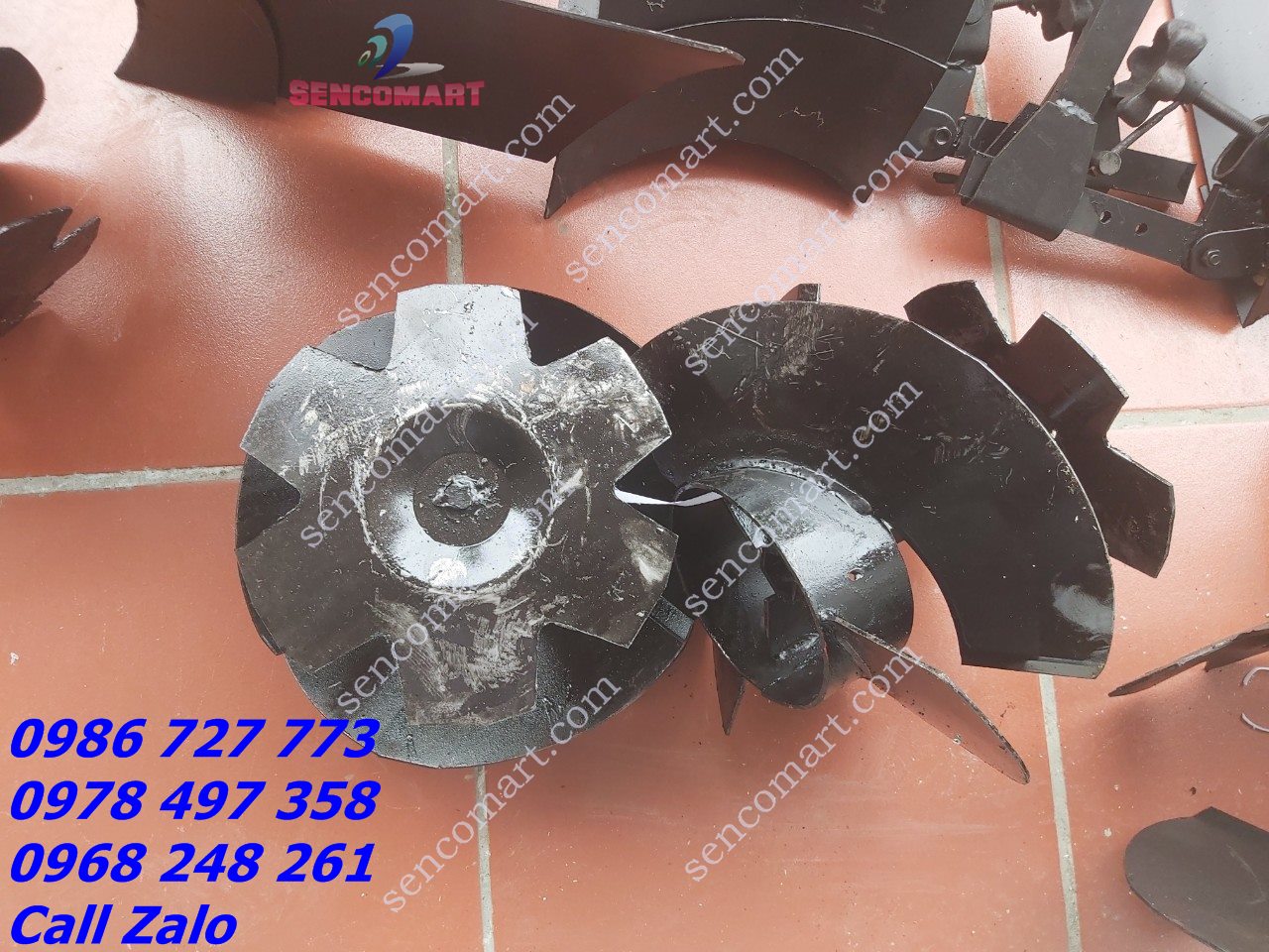 Bộ lên luống xoắn kèm cân bằng lắp cho mọi loại máy xới đất