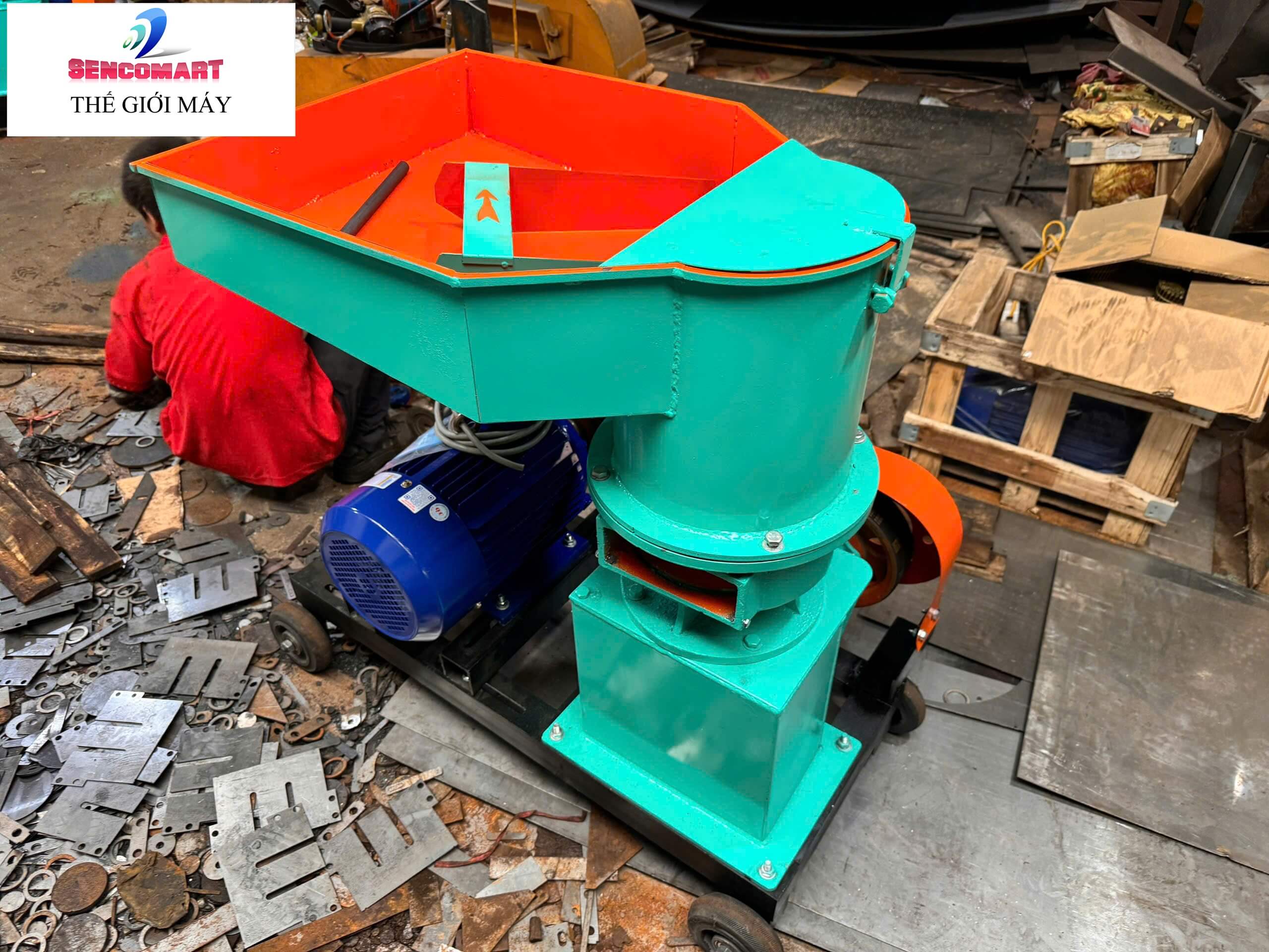 Máy ép cám viên 3 pha 3 quả lô S250 Hàng Việt Nam