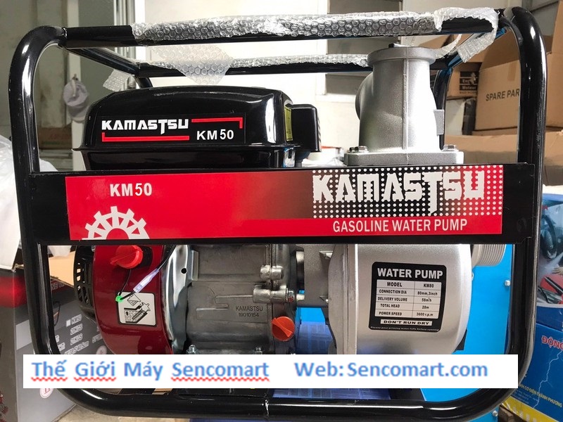 Máy bơm nước Kamastsu KM50- Máy bơm nước chạy xăng 4 thì