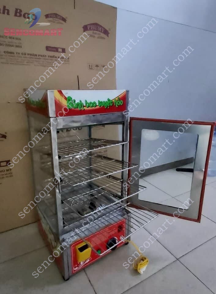 Tủ Hấp Bánh Bao 4 Khay Hàng Việt Nam Chất Lượng Cao