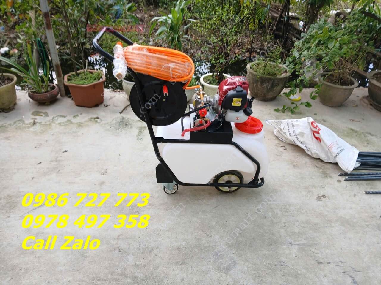 MÁY PHUN THUỐC ĐẨY TAY BÌNH NẰM NGANG 50L 4 THÌ HONDA GX35