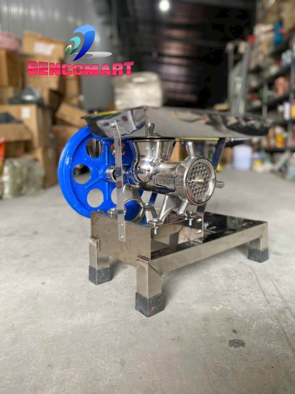 Cối Inox đúc xay thịt xương 22 đầy đủ mô tơ phụ kiện