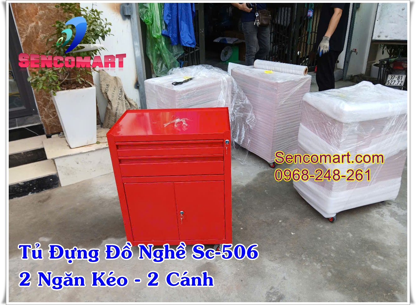 TỦ ĐỰNG ĐỒ NGHỀ CAO CẤP 7 NGĂN KC-322 CÓ NGĂN KÉO VÀ CÁNH BÊN TRÁI