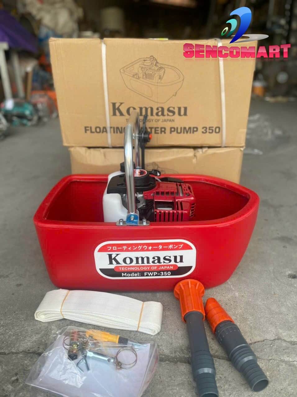 Máy bơm thuyền thả nổi động cơ 2 Thì Komasu 2T