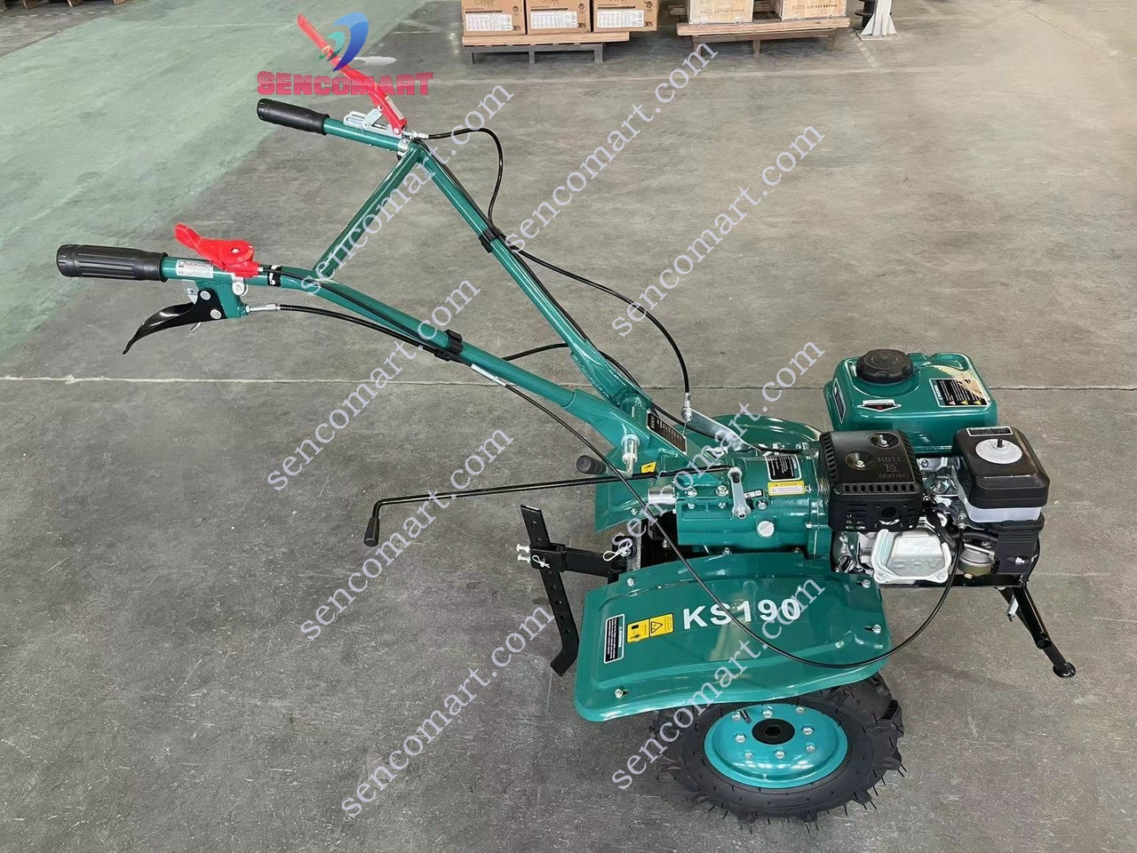 Máy xới đất chạy xăng đấu đầu Kensi KS190 6.5HP