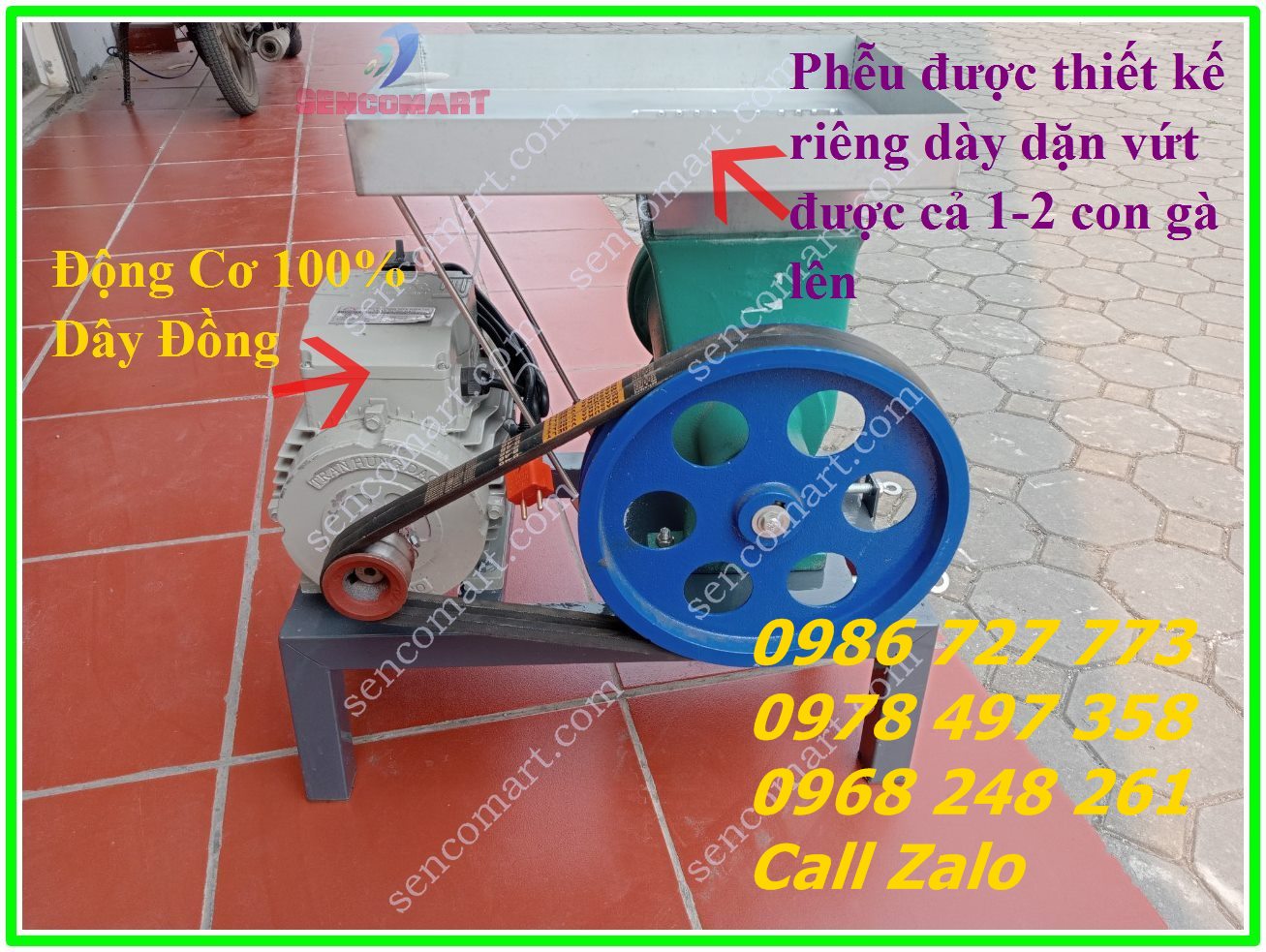 Cối gang đùn thịt, đùn xương SENCO52