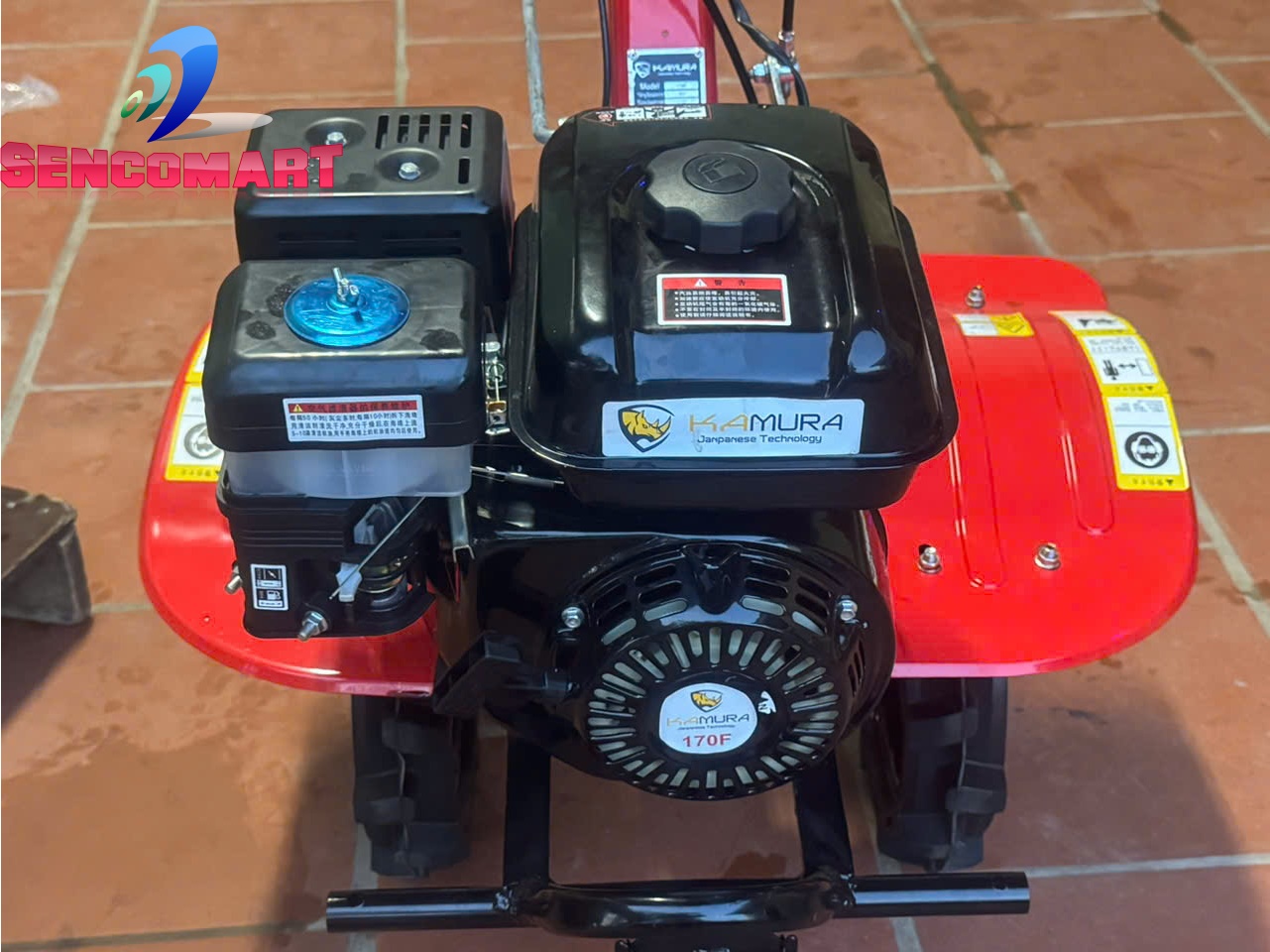 Máy Xới Đất Chạy Xăng Đấu Đầu Kamura 170F