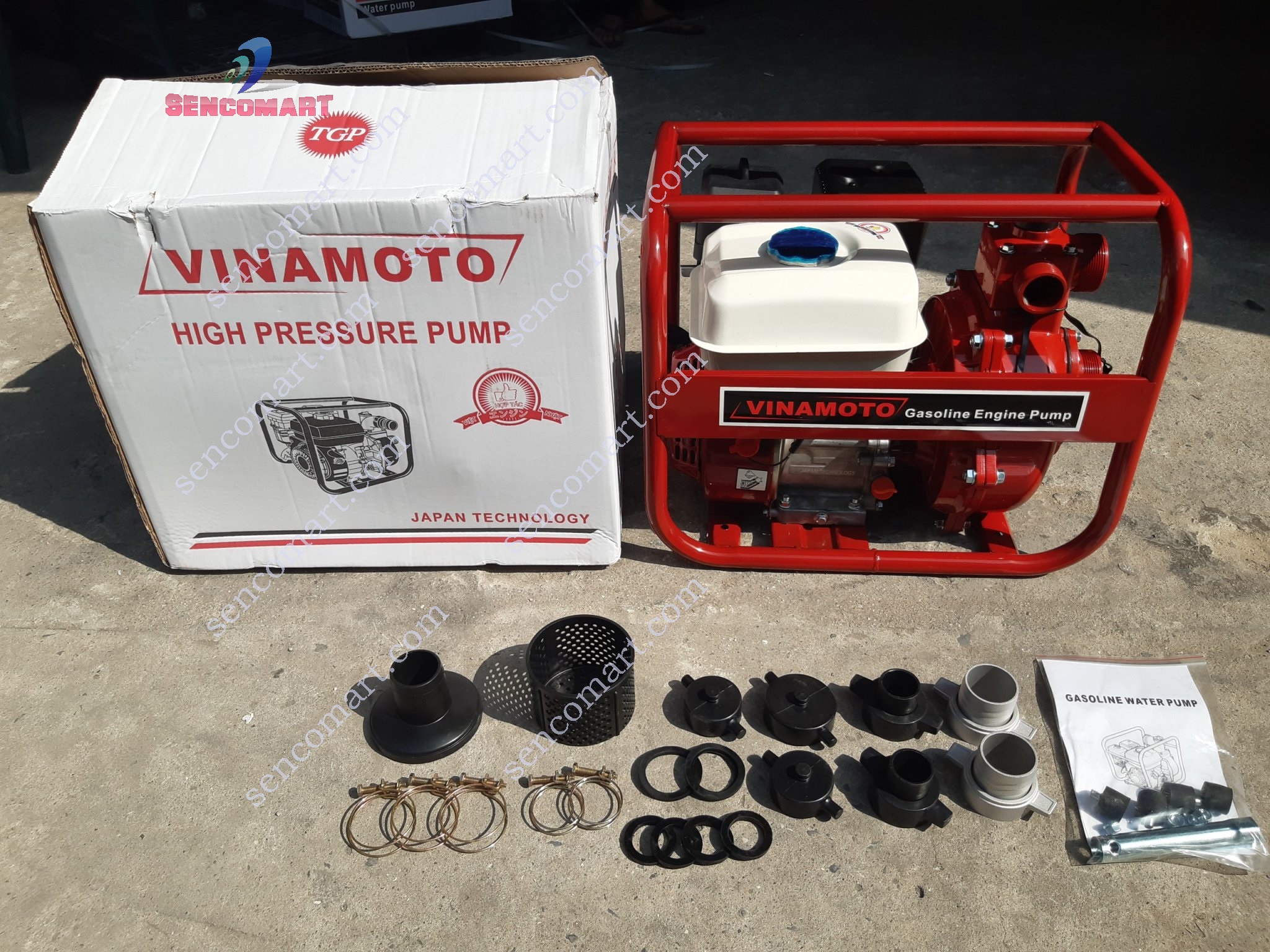 MÁY BƠM NƯỚC PHÒNG CHÁY CHỮA CHÁY VINAMOTO ĐẨY CAO 50M