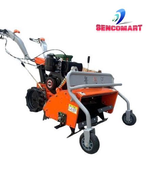 Máy Quật Cỏ Trục Băm 2 Tiến 1 Lùi Động Cơ Dầu 10HP