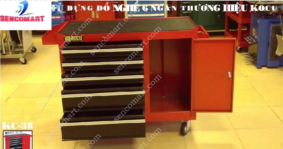 Tủ đựng đồ nghề 6 ngăn Kocu KC-38