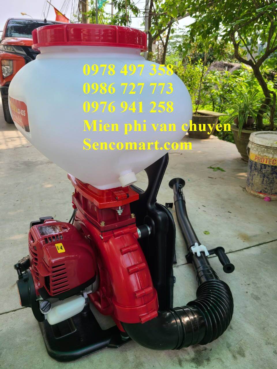 Máy gieo hạt xạ lúa 4 thì chính hãng yataka 435