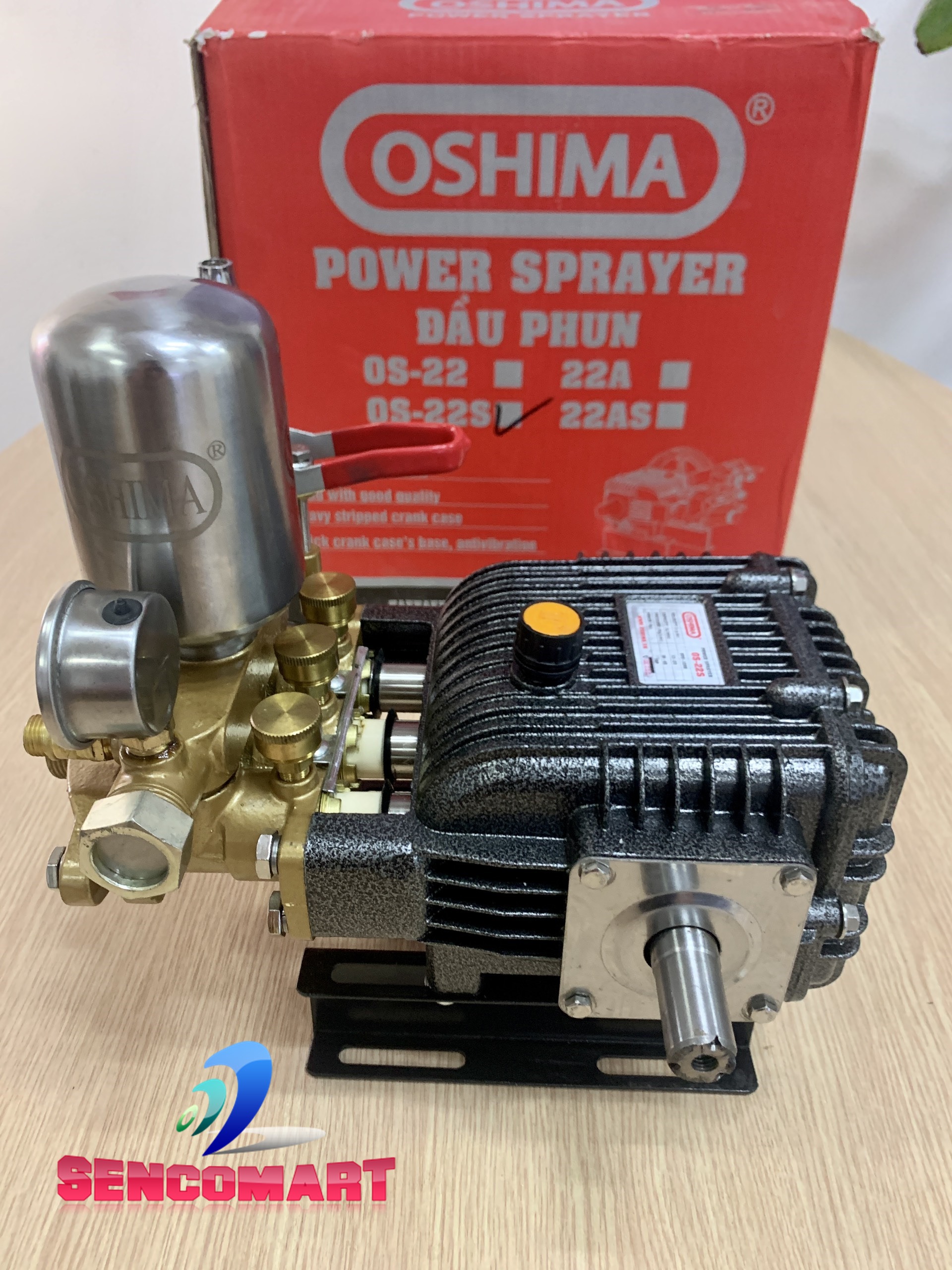 Đầu xịt áp lực Oshima OS22S piston sứ thân gân