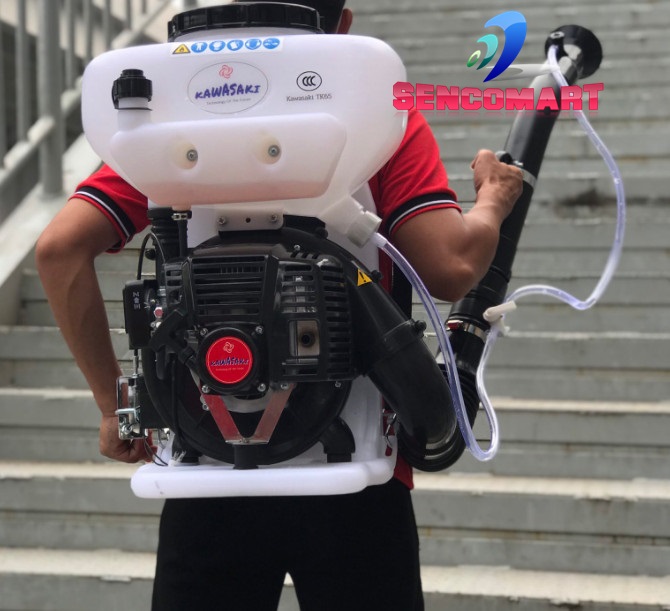Máy phun thuốc Kawasaki TK65 Nhật Bản- Máy Xạ Phân- Vôi Bột Hàng  Chính Hãng