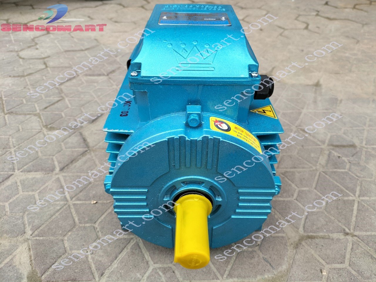 Động cơ mô tơ điện 1 pha 3,5kw (4,67 hp) tốc chậm 1400v/p - chính hãng Toàn Phát